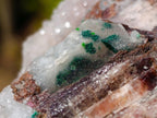 Natural Salrose Cobaltoan Dolomite Specimens with Malachite and Drusy Dolomite x 3 From Kakanda, Congo - Toprock Gemstones and Minerals 