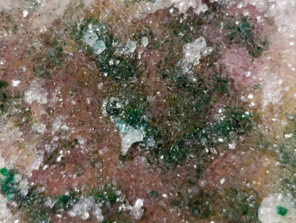 Natural Salrose Cobaltoan Dolomite Specimens with Malachite and Drusy Dolomite x 3 From Kakanda, Congo - Toprock Gemstones and Minerals 