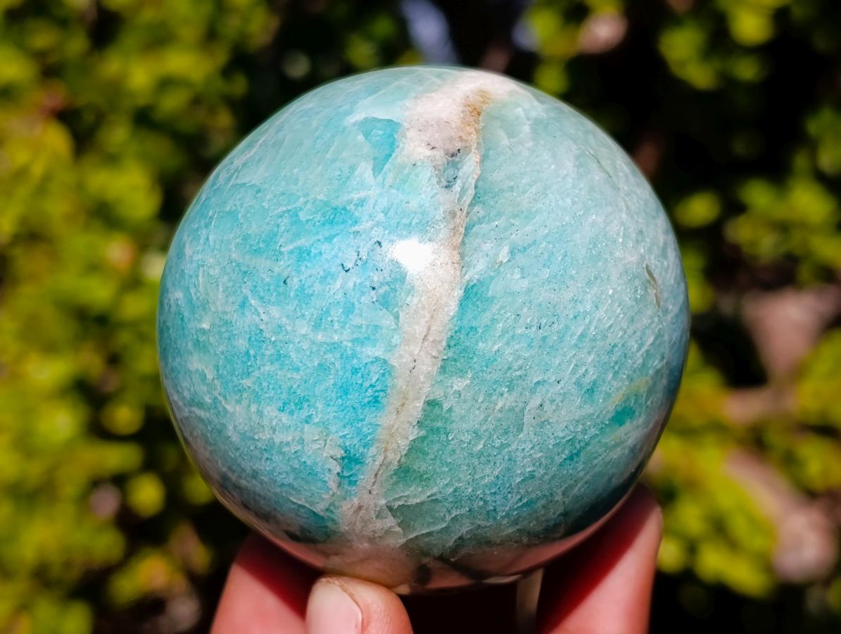 Polished Amazonite Spheres x 3 From Madagascar - Toprock Gemstones and Minerals 