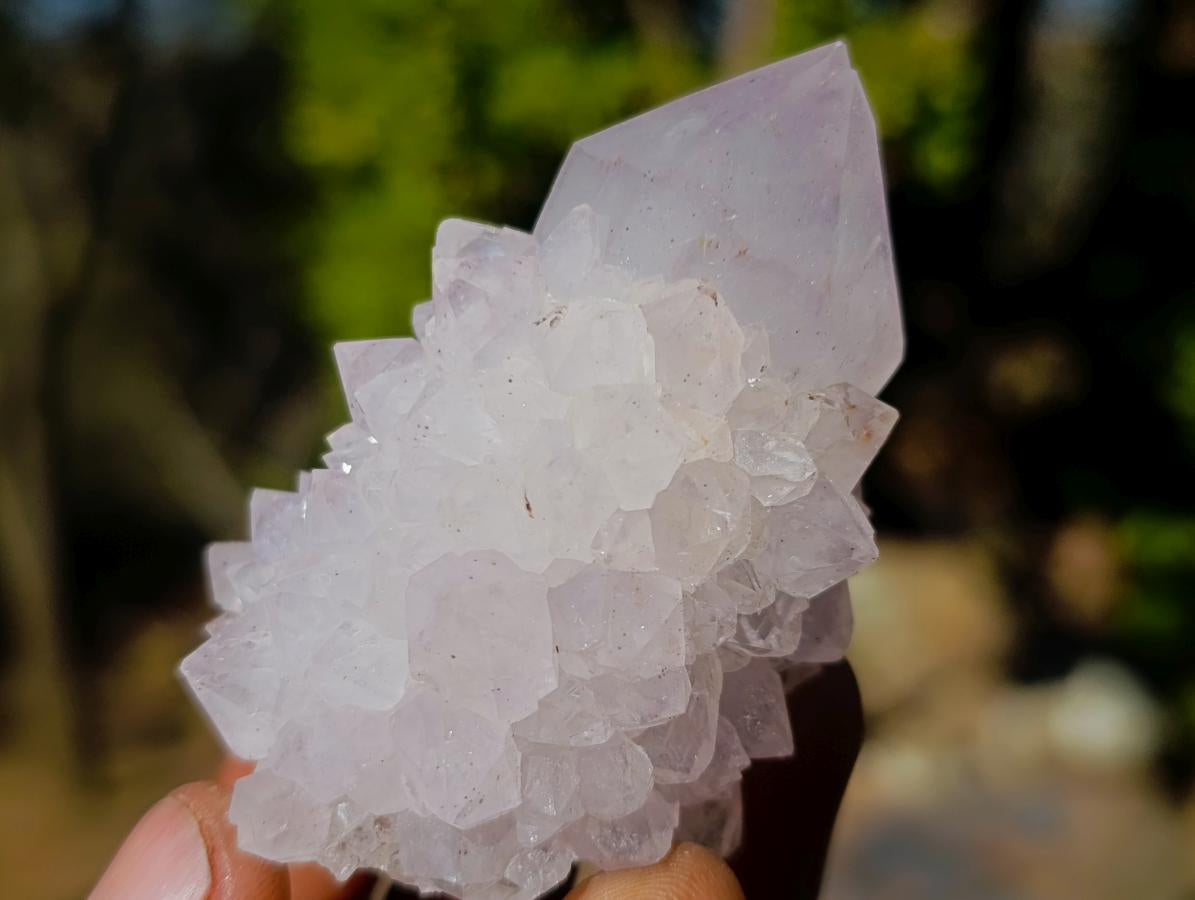 Natural Lilac Spirit Amethyst Clusters with Cactus Flower Formations x 12 From Boekenhouthoek, South Africa - Toprock Gemstones and Minerals 