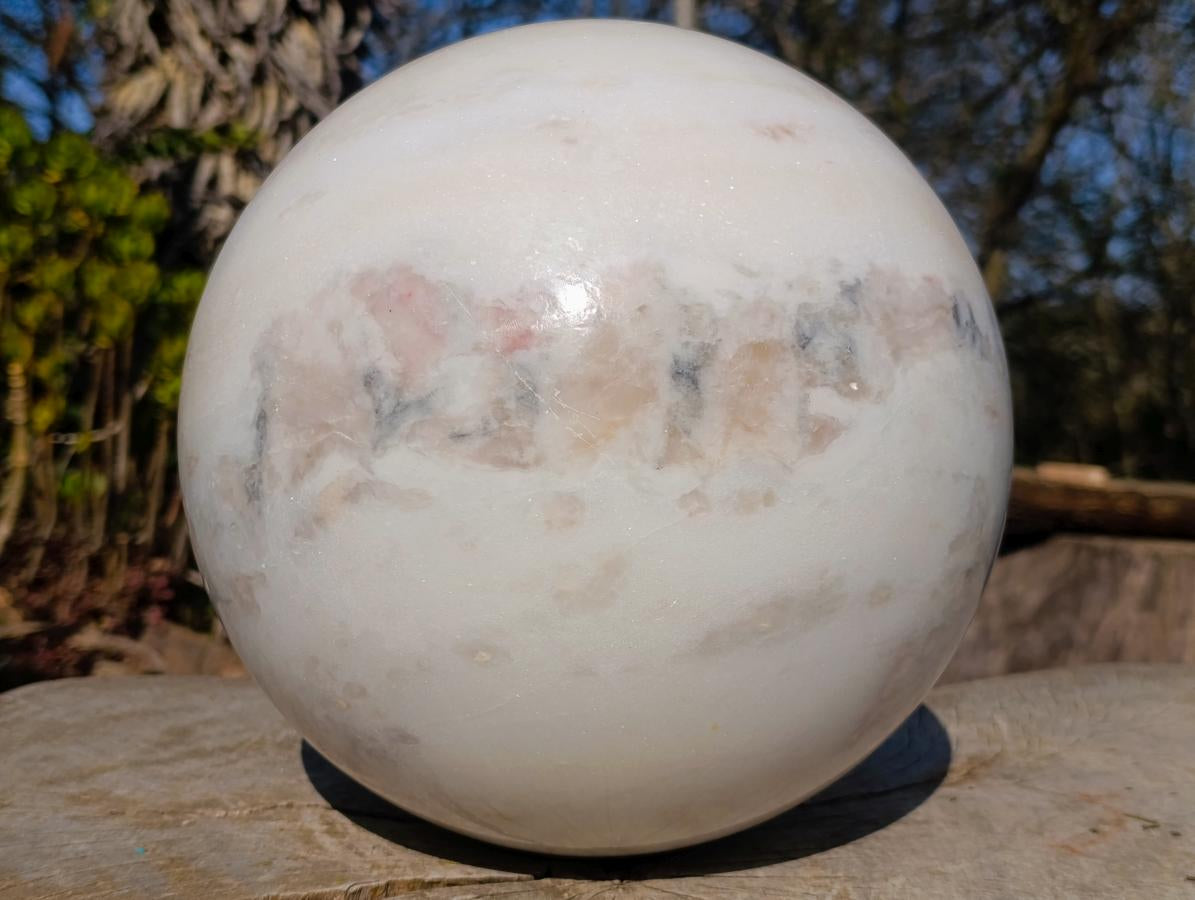 Polished XXL White Marble x 1 From Rustenburg, South Africa - Toprock Gemstones and Minerals 