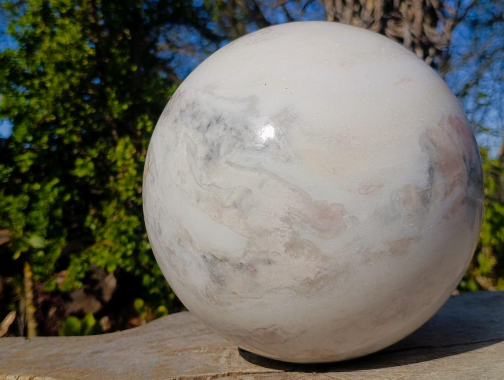 Polished XXL White Marble x 1 From Rustenburg, South Africa - Toprock Gemstones and Minerals 