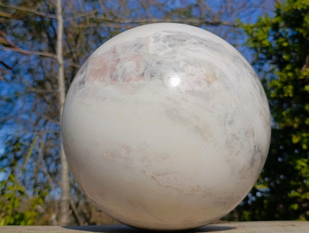 Polished XXL White Marble x 1 From Rustenburg, South Africa - Toprock Gemstones and Minerals 