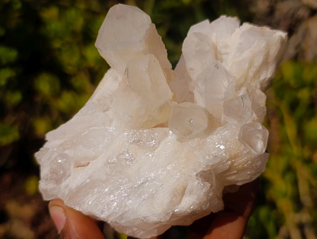 Natural Cascading "Anananas" Candle Quartz Clusters x 3 From Antsirabe, Madagascar - Toprock Gemstones and Minerals 