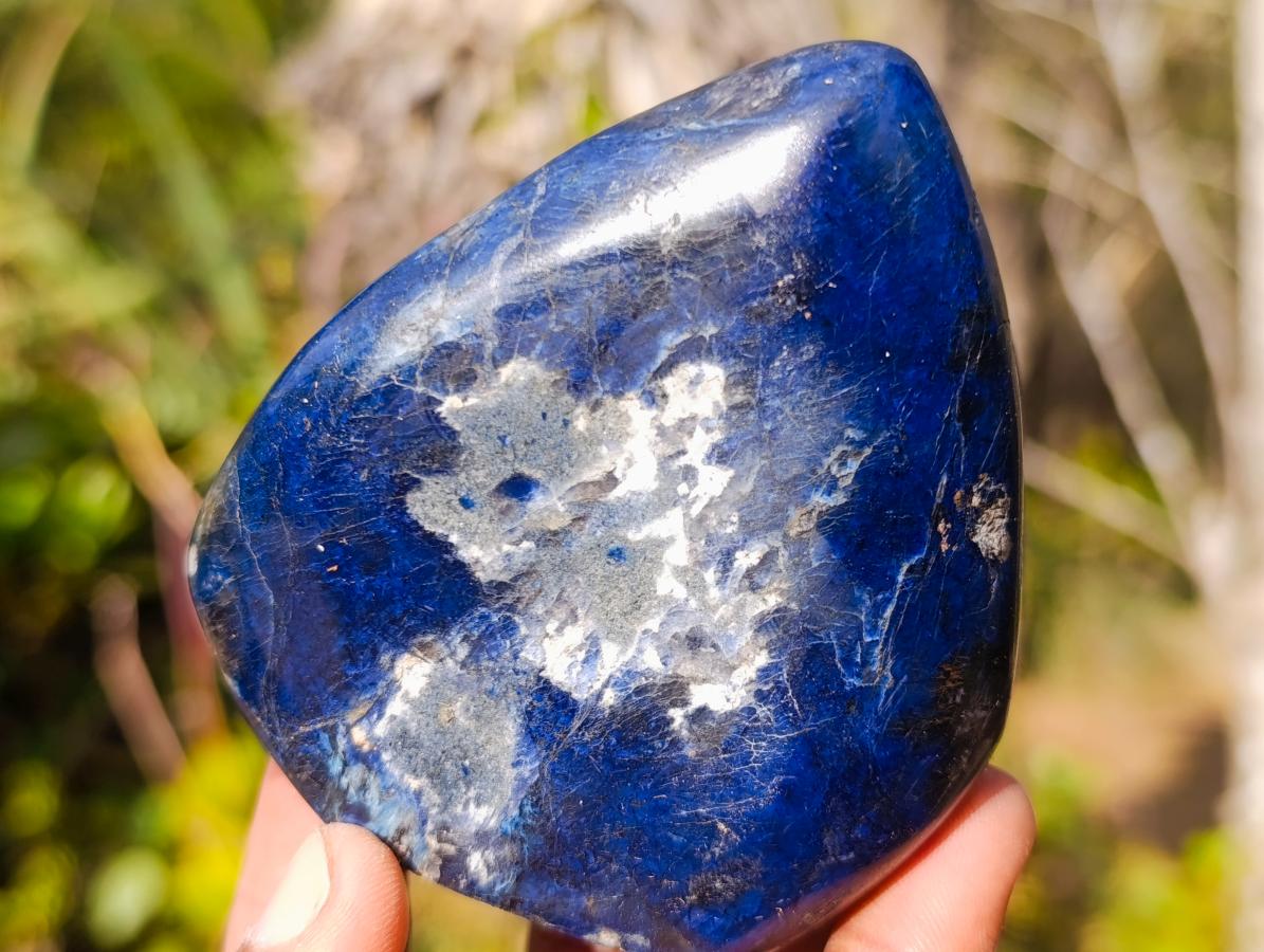 Polished Dumortierite Standing Display Pieces x 6 From Madagascar - Toprock Gemstones and Minerals 