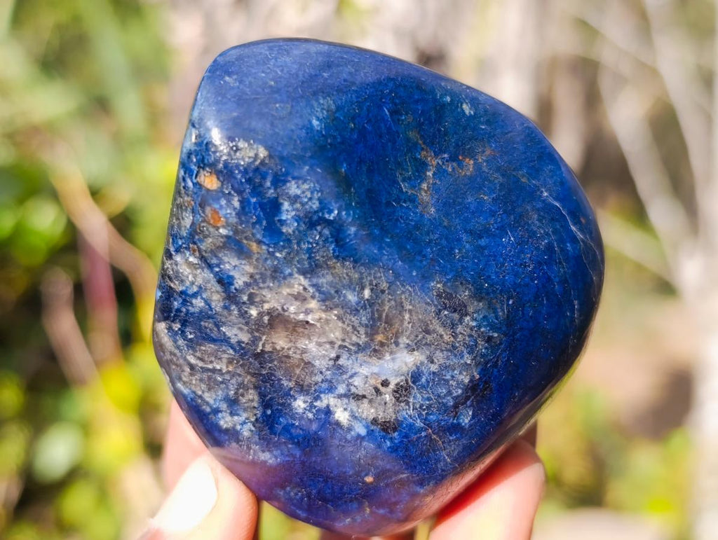 Polished Dumortierite Standing Display Pieces x 6 From Madagascar - Toprock Gemstones and Minerals 