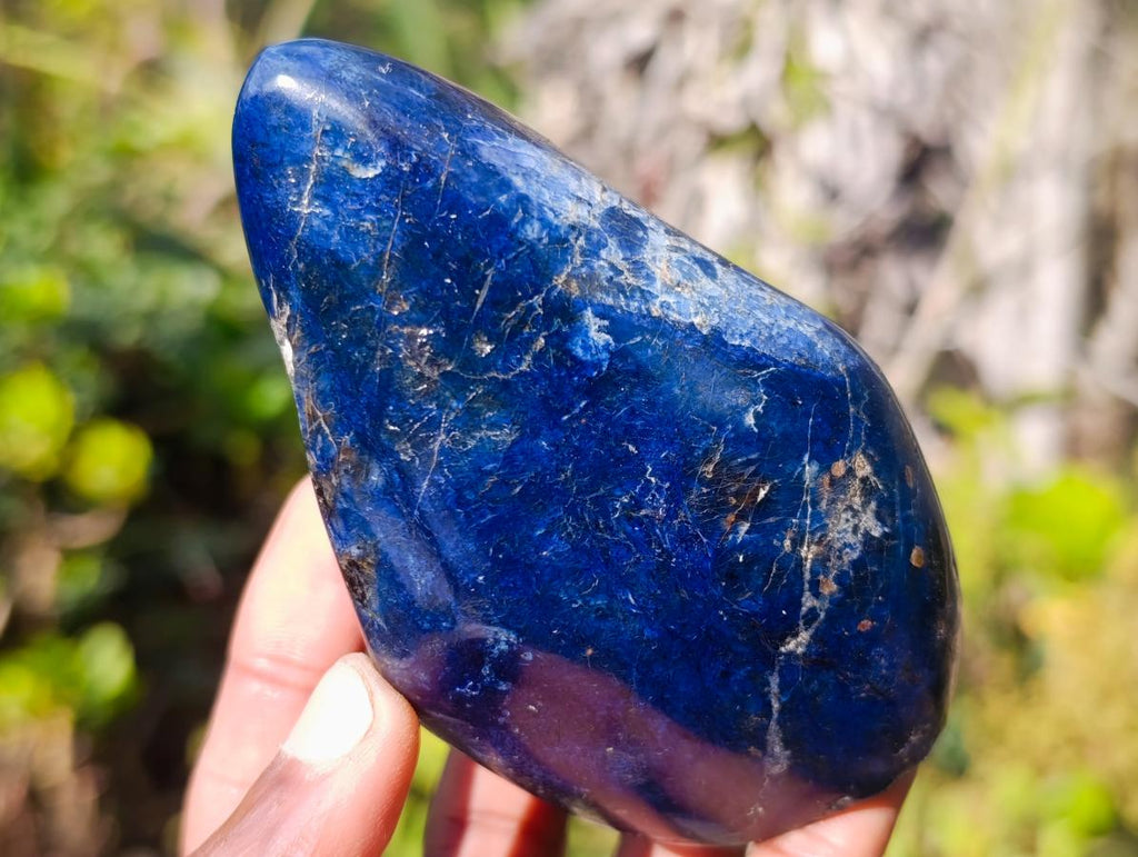 Polished Dumortierite Standing Display Pieces x 6 From Madagascar - Toprock Gemstones and Minerals 