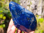 Polished Dumortierite Standing Display Pieces x 6 From Madagascar - Toprock Gemstones and Minerals 