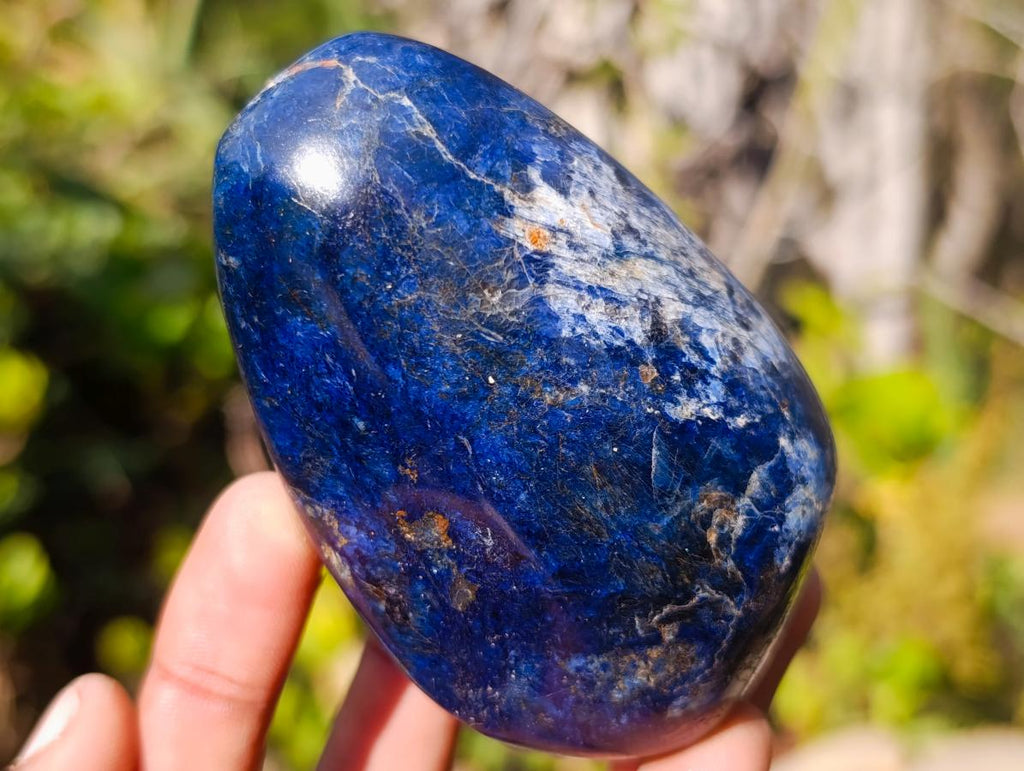 Polished Dumortierite Standing Display Pieces x 6 From Madagascar - Toprock Gemstones and Minerals 
