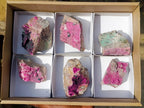 Natural Salrose Cobaltoan Dolomite Specimens with Heterogenite x 6 From Kakanda, Congo - Toprock Gemstones and Minerals 