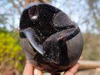 Polished and Natural Septerye Sauvage "Dragons Egg" Geodes x 2 From Mahajanga, Madagascar - Toprock Gemstones and Minerals 