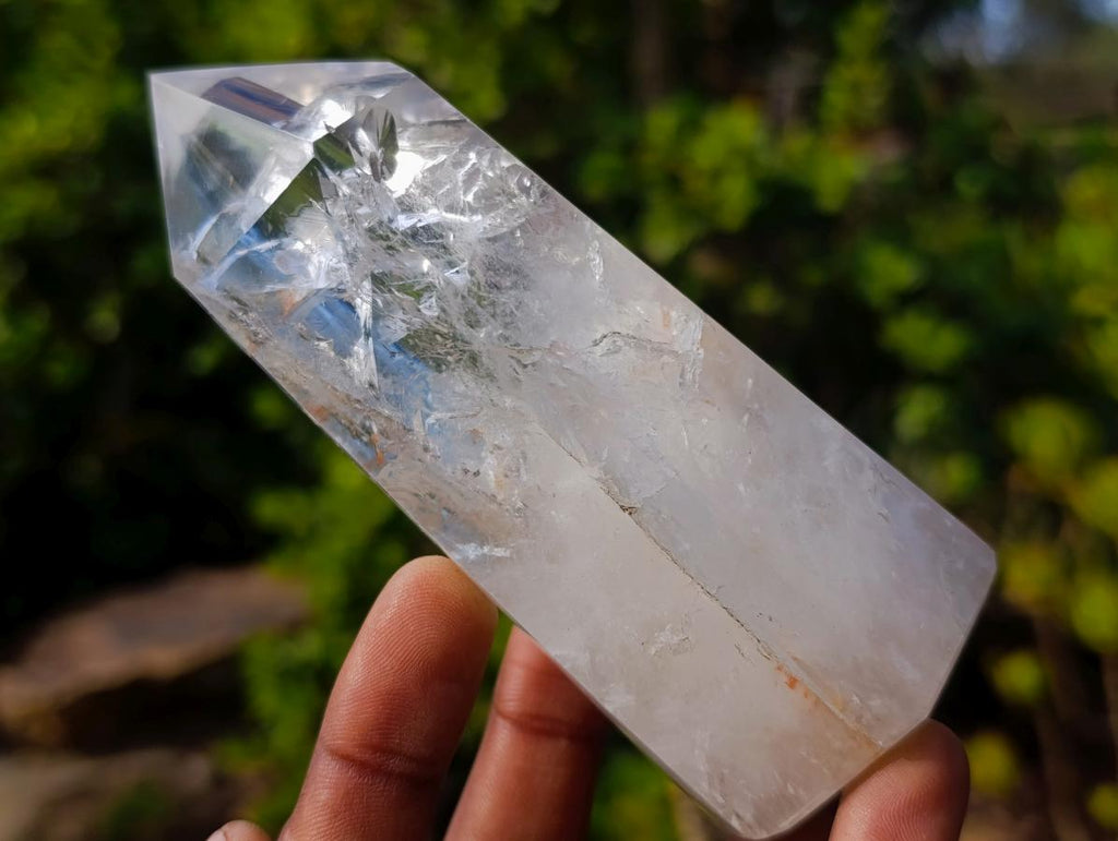 Polished and Natural Quartz Display Crystals x 3 From Madagascar - Toprock Gemstones and Minerals 