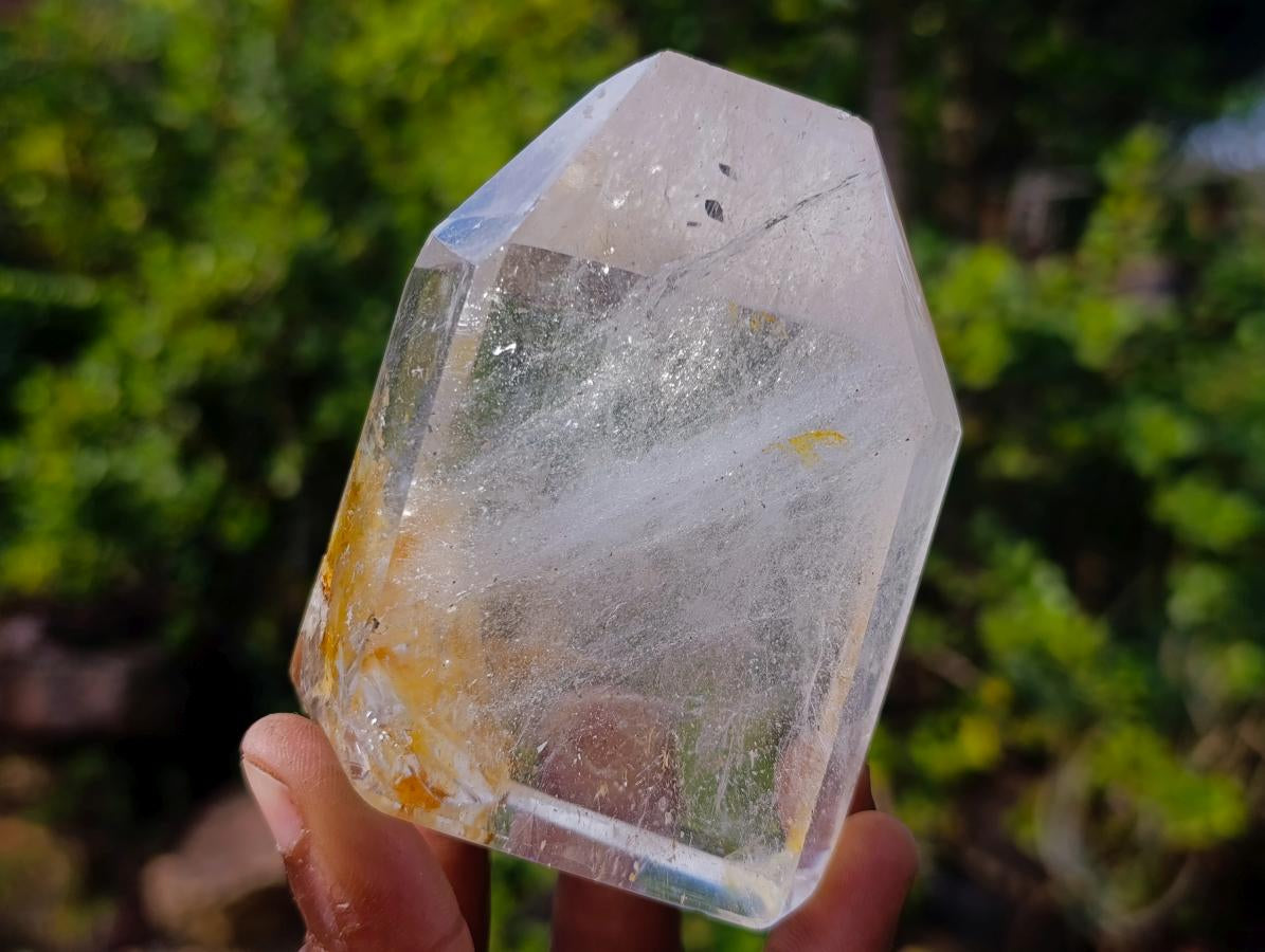 Polished and Natural Quartz Display Crystals x 3 From Madagascar - Toprock Gemstones and Minerals 