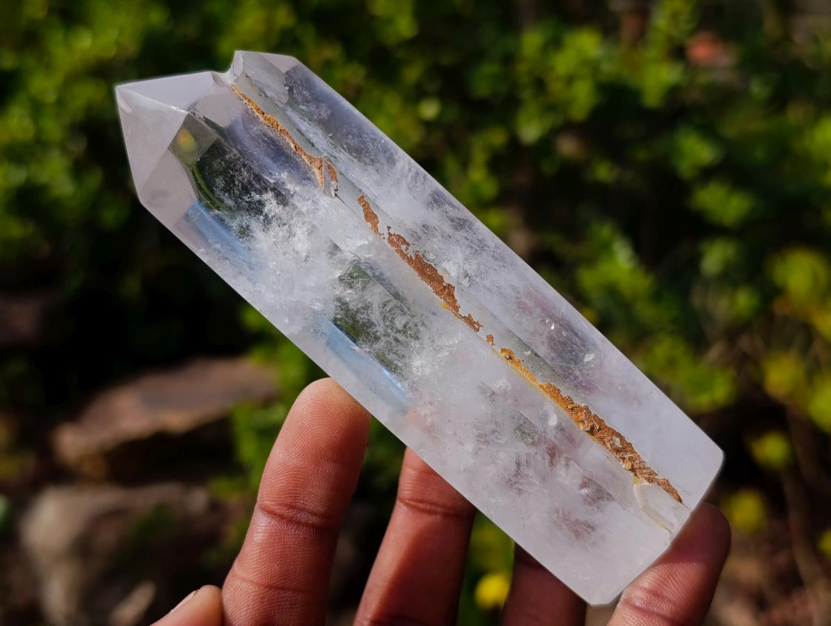 Polished and Natural Quartz Display Crystals x 3 From Madagascar - Toprock Gemstones and Minerals 