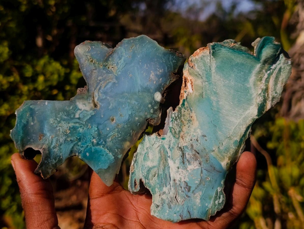Polished One Side Mtorolite Chrysoprase Plates x 12 From Mutorashanga, Zimbabwe - Toprock Gemstones and Minerals 