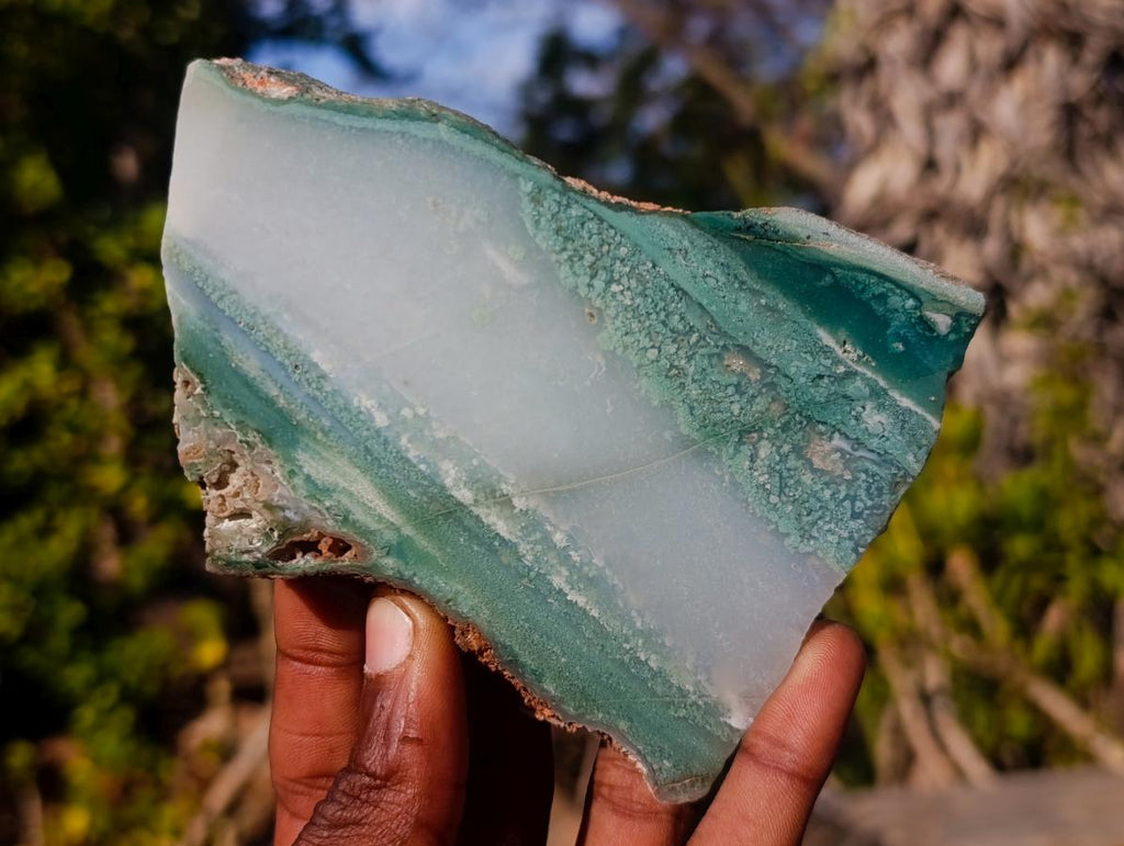 Polished One Side Mtorolite Chrysoprase Plates x 12 From Mutorashanga, Zimbabwe - Toprock Gemstones and Minerals 
