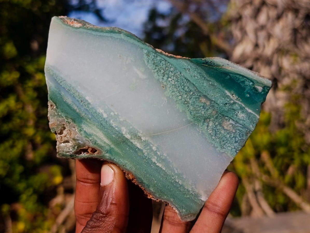 Polished One Side Mtorolite Chrysoprase Plates x 12 From Mutorashanga, Zimbabwe - Toprock Gemstones and Minerals 