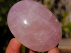 Polished Gemmy Rose Quartz Palm Stones x 24 From Madagascar - Toprock Gemstones and Minerals 
