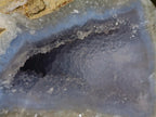 Polished One Side Blue Lace Agate Geodes x 12 From Nsanje, Malawi - Toprock Gemstones and Minerals 