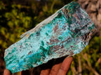 Natural Drusy Dolomite Coated Chrysocolla with Malachite Crystals x 2 From Lupoto Mine, Congo - Toprock Gemstones and Minerals 