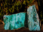 Natural Drusy Dolomite Coated Chrysocolla with Malachite Crystals x 2 From Lupoto Mine, Congo - Toprock Gemstones and Minerals 