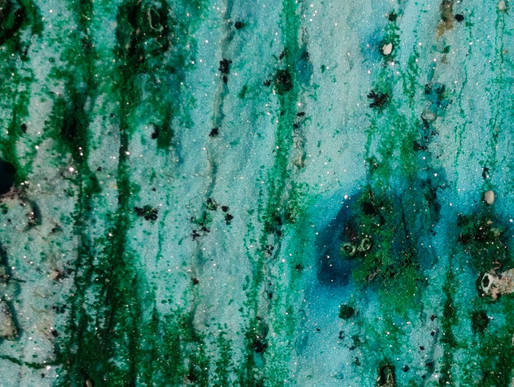 Natural Drusy Dolomite Coated Chrysocolla with Malachite Crystals x 2 From Lupoto Mine, Congo - Toprock Gemstones and Minerals 