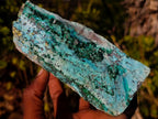 Natural Drusy Dolomite Coated Chrysocolla with Malachite Crystals x 2 From Lupoto Mine, Congo - Toprock Gemstones and Minerals 