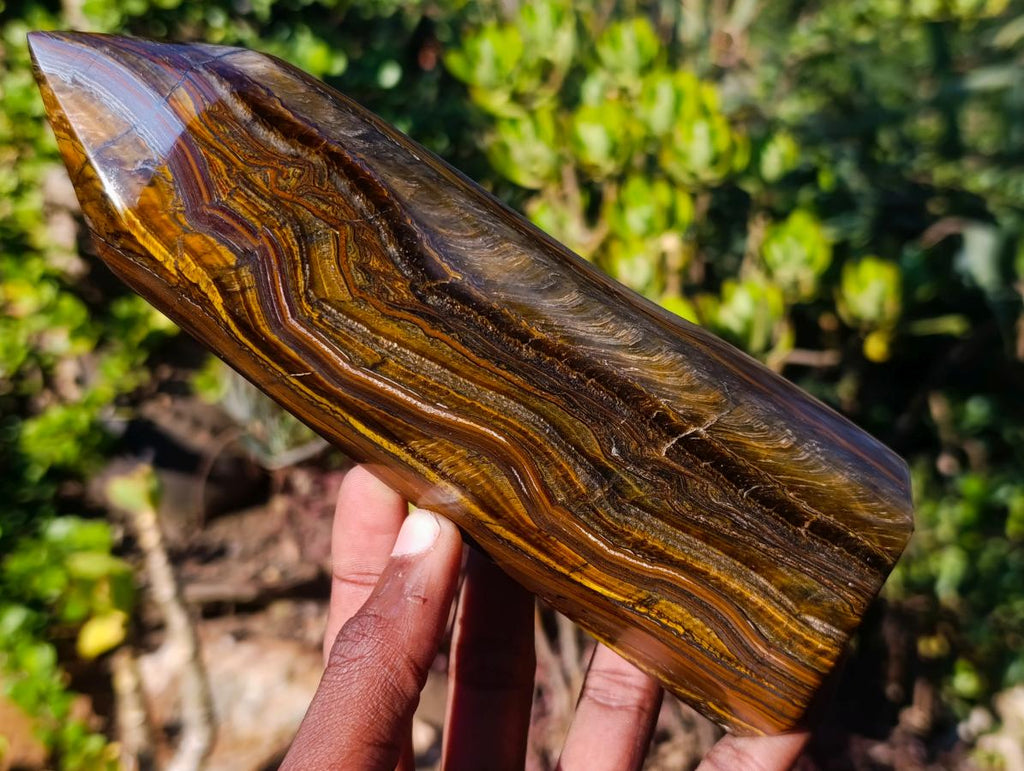 Polished Banded Tiger Iron Display Crystals x 2 From South Africa - Toprock Gemstones and Minerals 