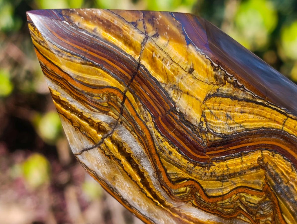 Polished Banded Tiger Iron Display Crystals x 2 From South Africa - Toprock Gemstones and Minerals 