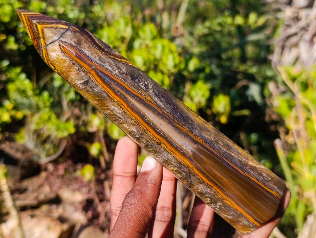 Polished Banded Tiger Iron Display Crystals x 2 From South Africa - Toprock Gemstones and Minerals 