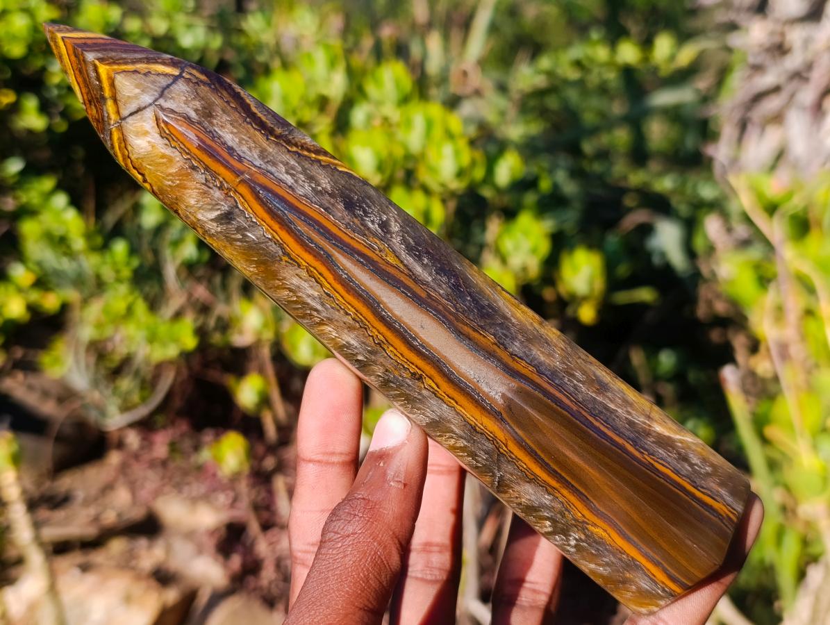 Polished Banded Tiger Iron Display Crystals x 2 From South Africa - Toprock Gemstones and Minerals 