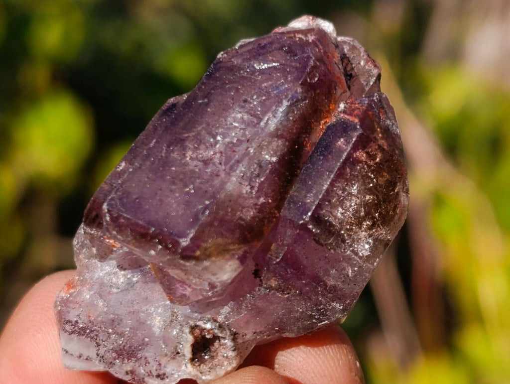 Natural Smokey Skeletal Window Amethyst Crystals x 20 From Chiredzi, Zimbabwe - Toprock Gemstones and Minerals 