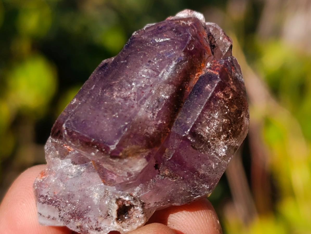 Natural Smokey Skeletal Window Amethyst Crystals x 20 From Chiredzi, Zimbabwe - Toprock Gemstones and Minerals 