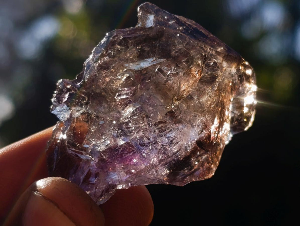 Natural Smokey Skeletal Window Amethyst Crystals x 20 From Chiredzi, Zimbabwe - Toprock Gemstones and Minerals 