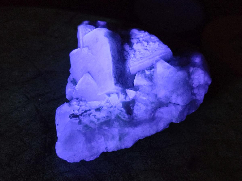 Natural Green Cubic Fluorite Specimens x 6 From Mandrosonoro, Madagascar