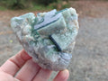 Natural Green Cubic Fluorite Specimens x 6 From Mandrosonoro, Madagascar