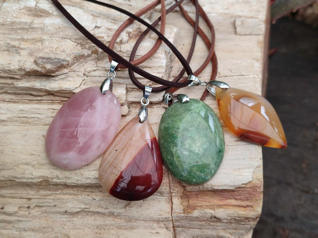 Hand Made Mixed Multi Mineral Necklaces x 12 From Madagascar