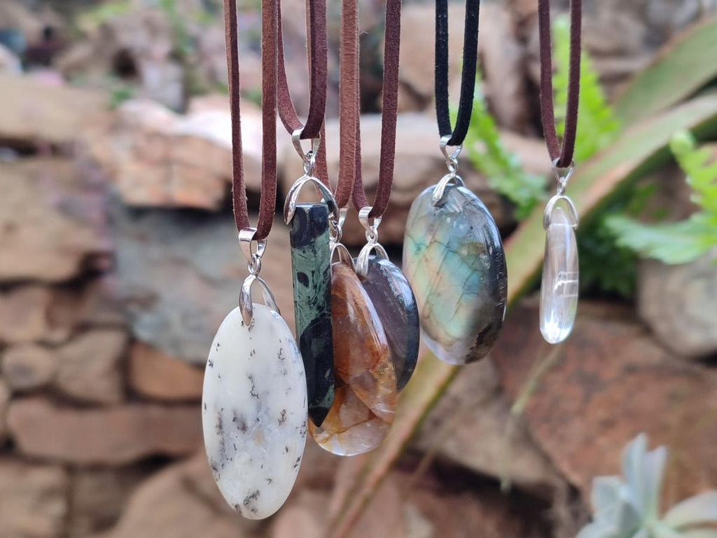 Hand Made Mixed Multi Mineral Necklaces x 12 From Madagascar