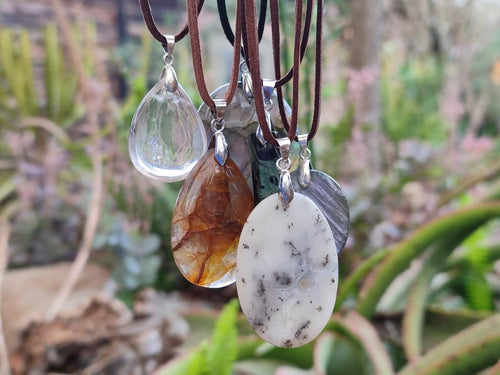 Hand Made Mixed Multi Mineral Necklaces x 12 From Madagascar