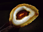 Polished Banded Agate Slices with Natural Edging x 6 From Madagascar