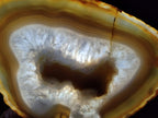 Polished Banded Agate Slices with Natural Edging x 6 From Madagascar