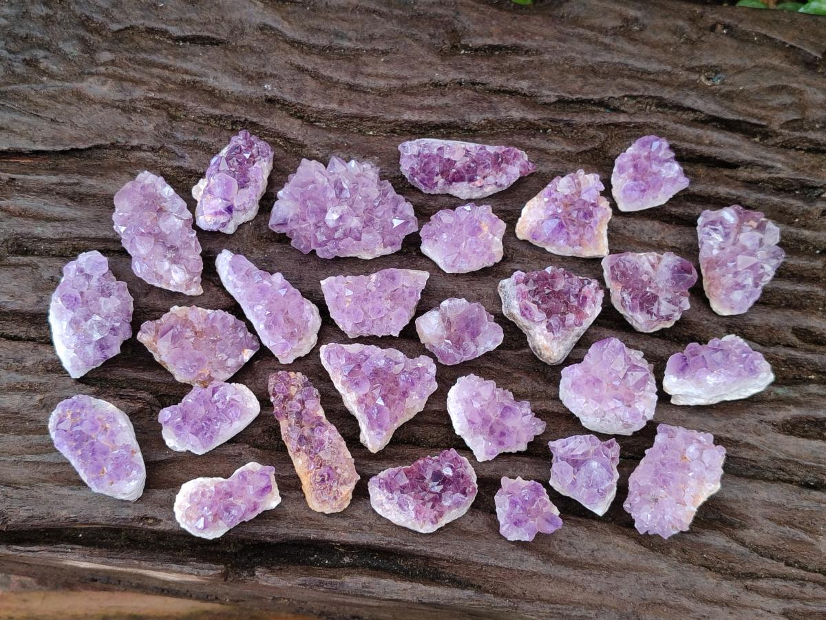 Natural Mini Amethyst Clusters x 72 From Madagascar - Toprock Gemstones and Minerals 