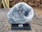 Natural Cabinet Size Blue Celestite Geode Specimens x 2 From Sakoany, Madagascar - Toprock Gemstones and Minerals 