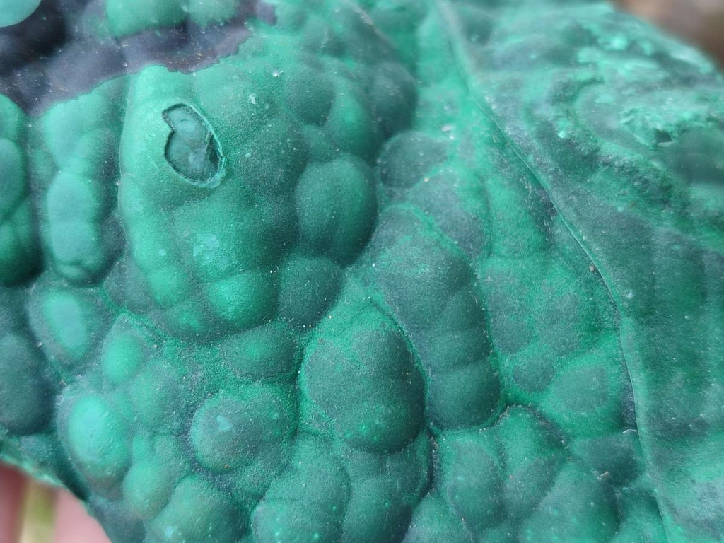 Natural Botryoidal Malachite Specimens x 2 From Congo - Toprock Gemstones and Minerals 