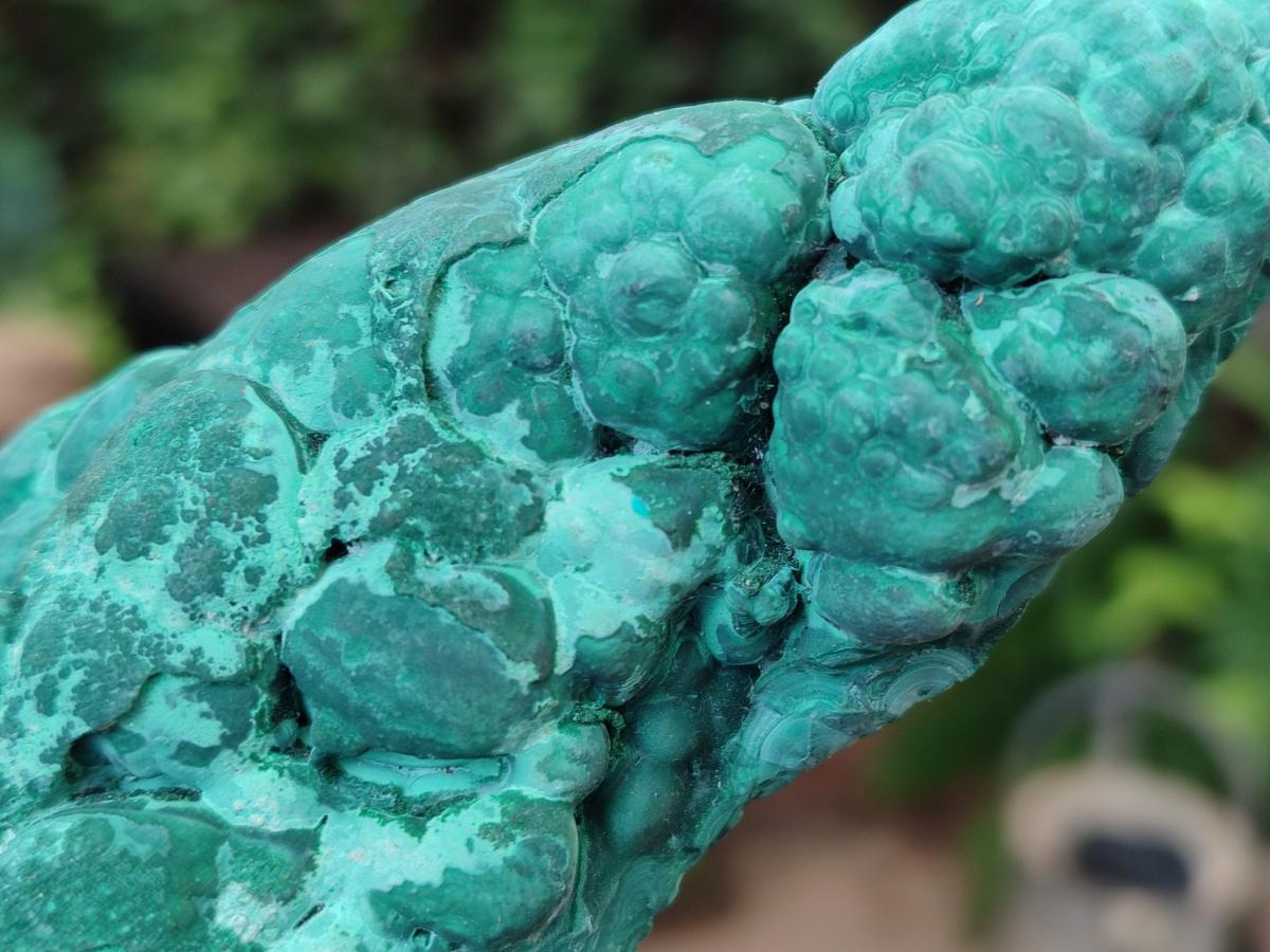 Natural Botryoidal Malachite Specimens x 2 From Congo - Toprock Gemstones and Minerals 