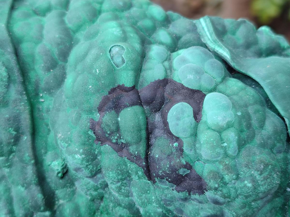 Natural Botryoidal Malachite Specimens x 2 From Congo - Toprock Gemstones and Minerals 