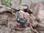 Hand Made Mini Mixed Multi Mineral Elephant Necklaces x 23 From Madagascar - Toprock Gemstones and Minerals 