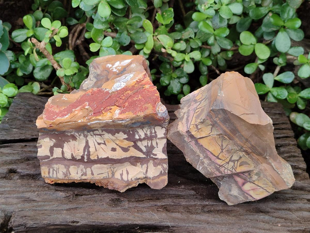 Natural Nguni Jasper Cobbed Specimens x 2 From Northern Cape, South Africa - Toprock Gemstones and Minerals 