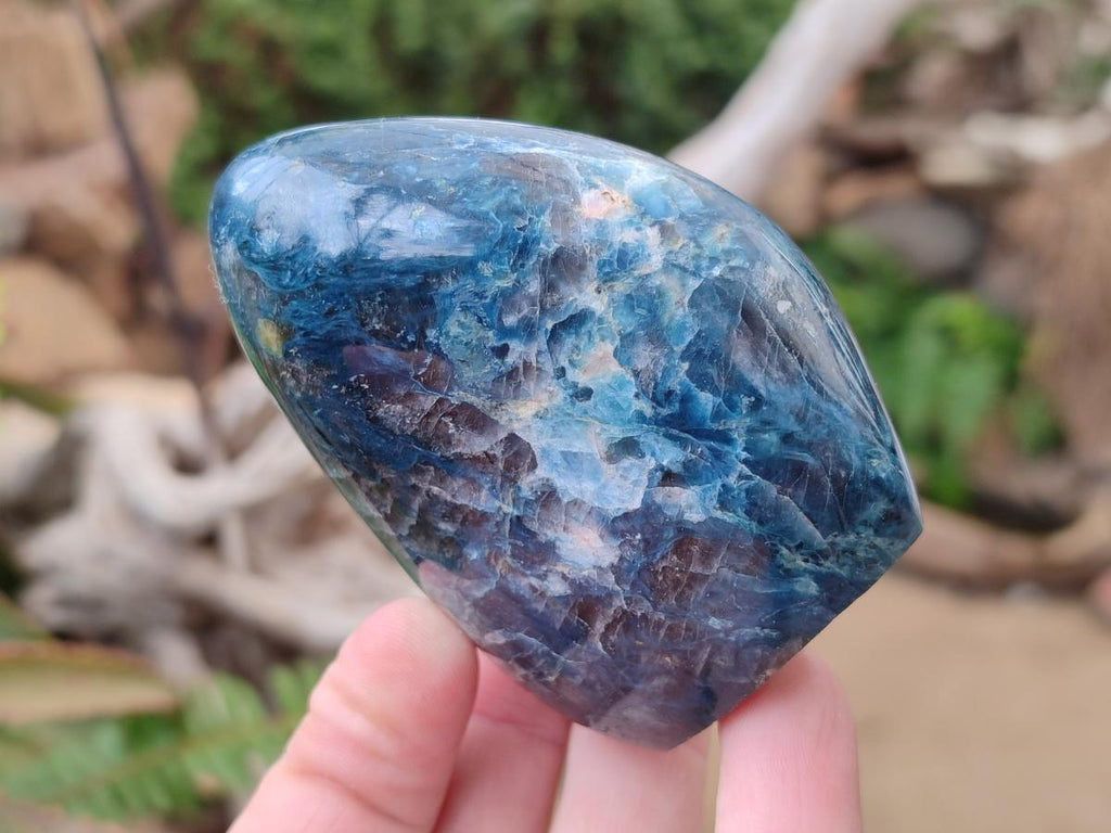 Polished Dumortierite Standing Display Pieces x 6 From Madagascar - Toprock Gemstones and Minerals 