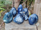Polished Dumortierite Standing Display Pieces x 6 From Madagascar - Toprock Gemstones and Minerals 